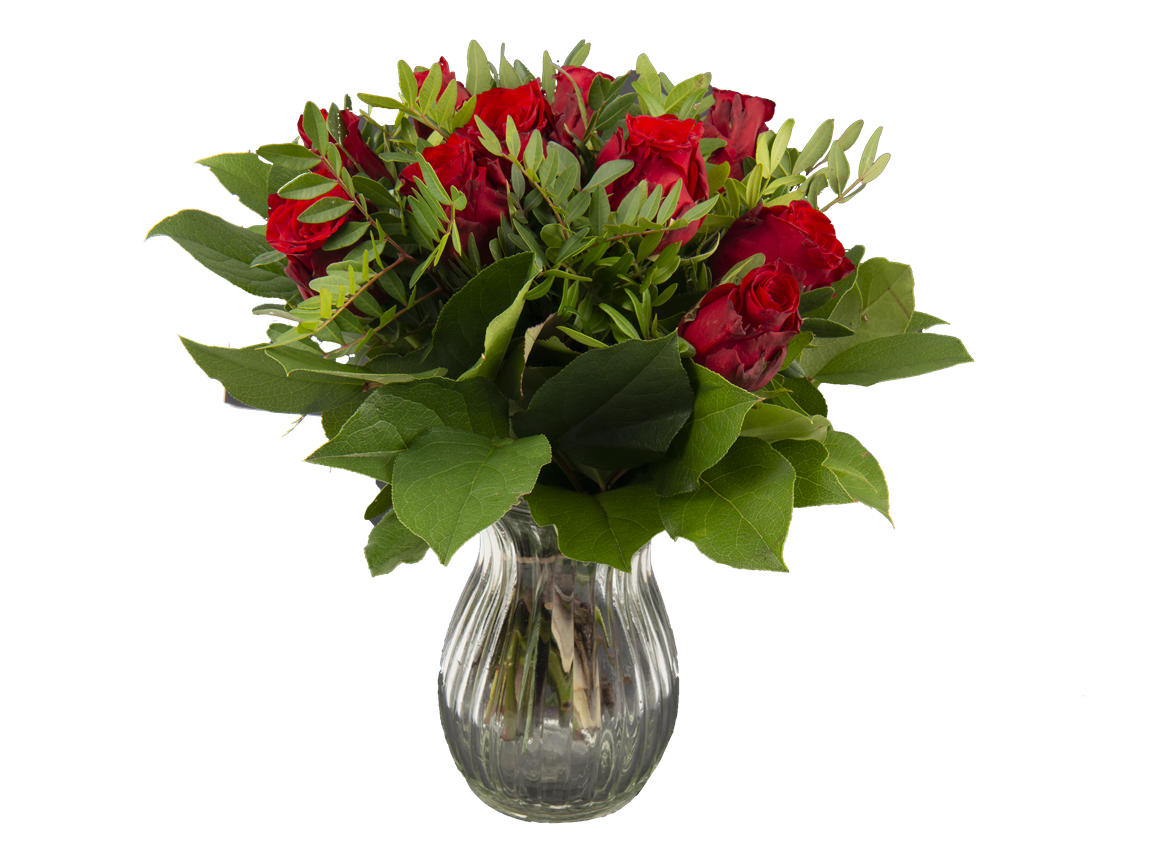 1 x Røde roser -buket | Kvickly Varde